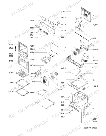 Схема №1 AKP766/AV с изображением Переключатель для плиты (духовки) Whirlpool 481241128678