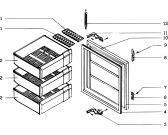 Схема №2 CSP1646 (F008709) с изображением Дверка для холодильной камеры Indesit C00129911