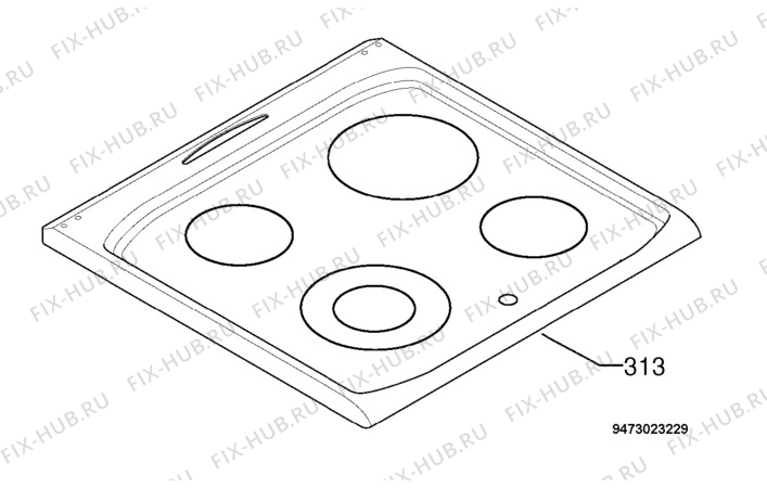 Взрыв-схема плиты (духовки) Electrolux EKC6701X - Схема узла Hob 271