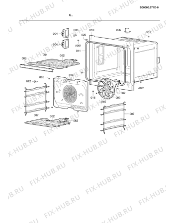 Схема №5 BLH 8602 R WEISS с изображением Обшивка для духового шкафа Whirlpool 482000018446