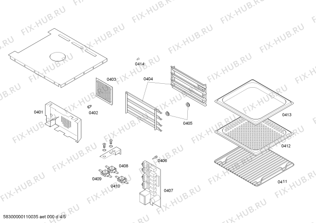 Схема №2 ED231110 с изображением Уплотнитель для плиты (духовки) Bosch 00600796