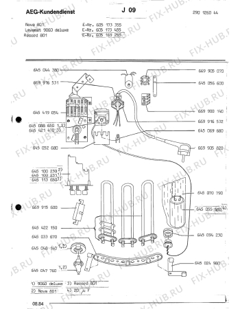 Взрыв-схема посудомоечной машины Interfunk (N If) INTERFUNK 9060DELUXE - Схема узла Section7