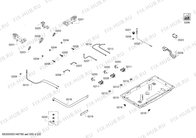 Схема №2 ER70352MG с изображением Варочная панель для плиты (духовки) Siemens 00244442