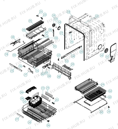 Схема №4 D5893 XXL FI DK   -Titan FI Soft (200011, DW70.4) с изображением Обшивка для посудомойки Gorenje 270298