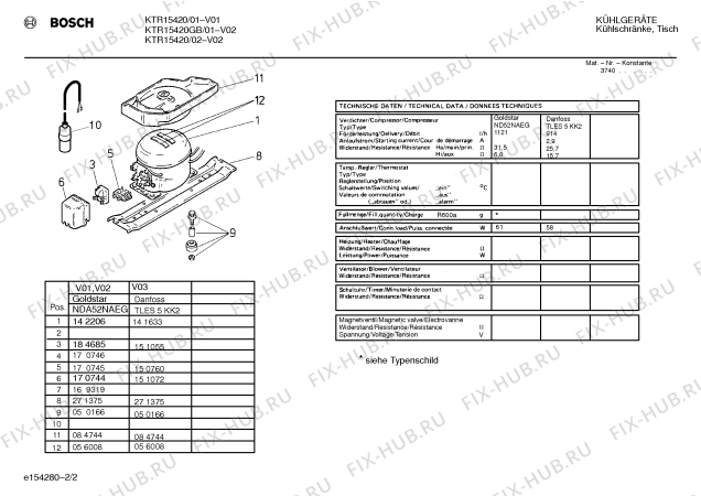 Схема №1 KTR71421GB с изображением Стеклянная полка для холодильника Bosch 00288549