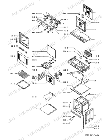 Схема №2 AKP 609/AV с изображением Обшивка для электропечи Whirlpool 481945358043