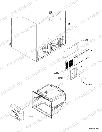 Схема №7 KRBV - 9710  I с изображением Декоративная панель для холодильника Whirlpool 480132101978
