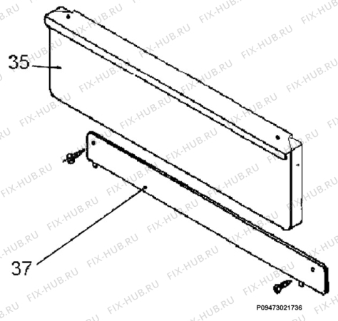 Взрыв-схема плиты (духовки) Faure CGL410W - Схема узла Section 2