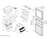 Схема №2 KGF25966TI с изображением Дверь для холодильника Bosch 00246475