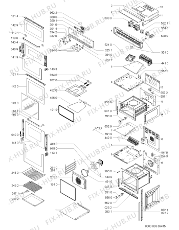 Схема №1 AKZ193IX (F092565) с изображением Инструкция по эксплуатации для духового шкафа Indesit C00371861