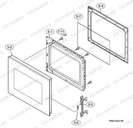 Взрыв-схема микроволновой печи Juno Electrolux JMW1061S - Схема узла Section 3