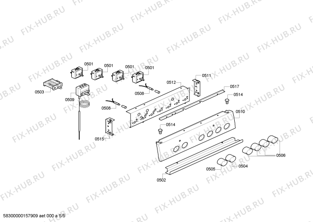 Схема №2 3CV448B с изображением Ручка конфорки для плиты (духовки) Bosch 00623660