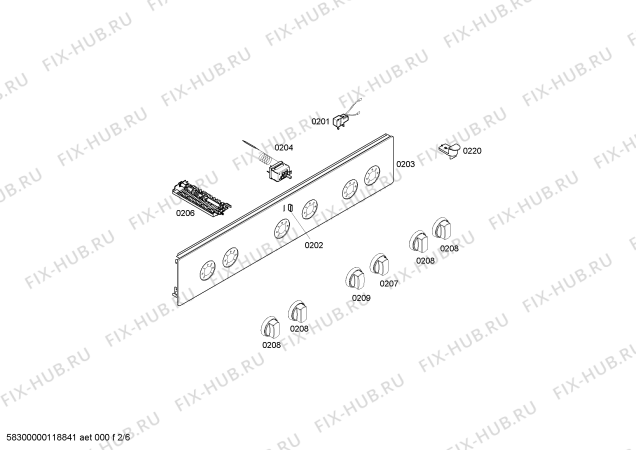 Схема №5 HM745200S с изображением Планка для духового шкафа Siemens 00477613