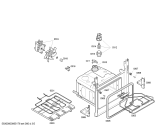 Схема №2 3HT505B с изображением Передняя часть корпуса для электропечи Bosch 00438757