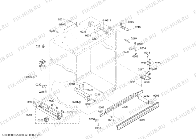 Схема №10 KBUIT4875E с изображением Мотор для посудомойки Bosch 00643605