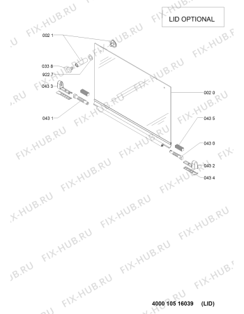 Схема №2 AKT 773/IX с изображением Шланг для плиты (духовки) Whirlpool 481010512098