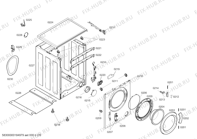 Схема №4 CWF08X160W Constructa с изображением Ручка выбора программ для стиралки Bosch 00634541