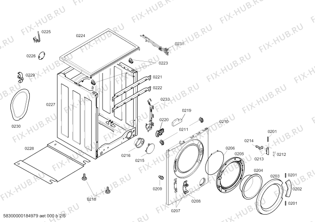 Схема №4 CWF08X160W Constructa с изображением Панель управления для стиралки Bosch 11006078