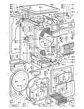 Схема №1 TRK 4970 WS с изображением Декоративная панель Whirlpool 481245219383
