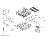 Схема №5 SGU55E42SK с изображением Передняя панель для посудомойки Bosch 00663293