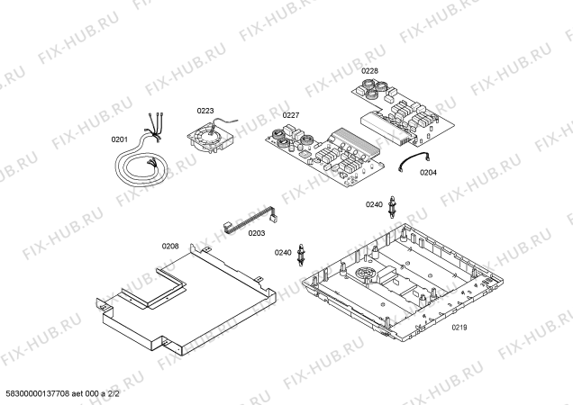 Взрыв-схема плиты (духовки) Siemens EH845TL11E SE 4I BAS 28S X BASIC - Схема узла 02