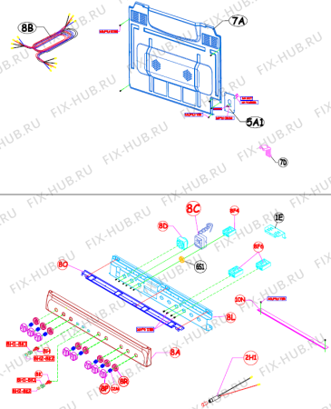 Схема №8 KK92202HW (354964) с изображением Фиксатор для плиты (духовки) Gorenje 417084