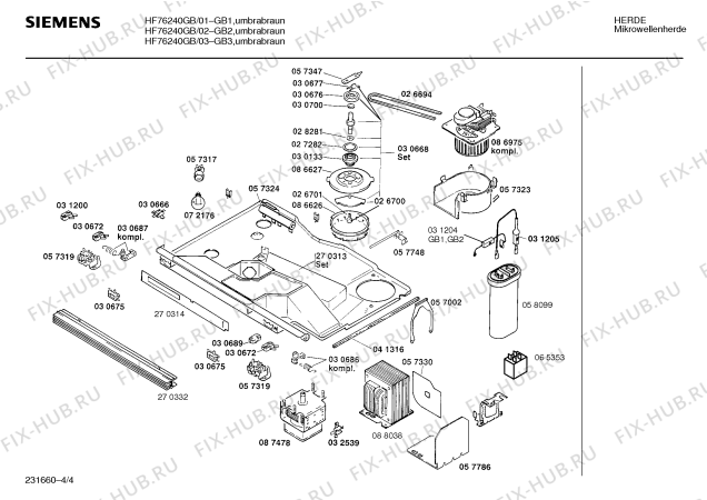 Схема №3 HF76240GB с изображением Передняя панель для свч печи Siemens 00093215