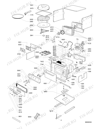 Схема №1 AMW 520 с изображением Панель управления для свч печи Whirlpool 481245350039