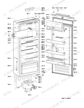 Схема №1 5108000015 с изображением Панель управления для холодильной камеры Whirlpool 481011109067