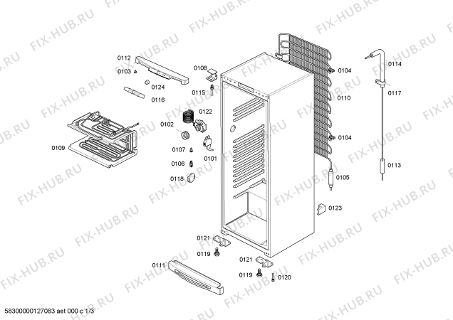Схема №2 RC27MAA201 с изображением Конденсатор для холодильника Bosch 00614316