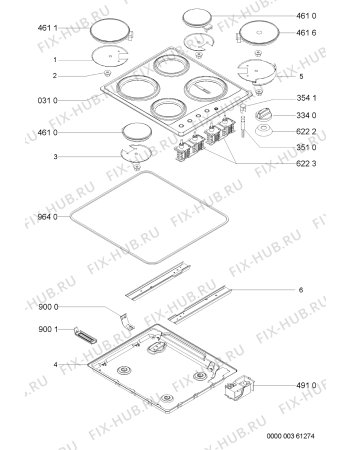 Схема №1 AKL 730/GR с изображением Втулка для электропечи Whirlpool 481244038841