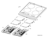 Схема №1 43036IW-MN с изображением Поверхность для духового шкафа Aeg 5615595005