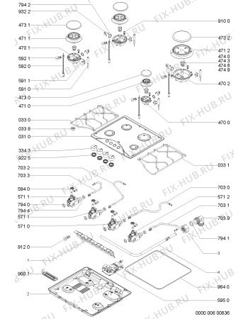 Схема №1 AKM 520/IX/01 с изображением Накладка для электропечи Whirlpool 481231039163