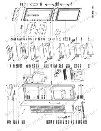 Схема №1 XH8 T2Z XOJZH с изображением Ветродув для холодильной камеры Whirlpool 488000378686