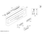 Схема №3 SN38M250DE с изображением Передняя панель для посудомоечной машины Siemens 00671466