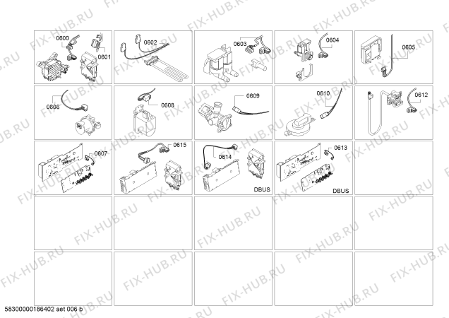 Взрыв-схема стиральной машины Siemens WM14Q4R1 runner iQ 500 varioPerfect - BLDC - Схема узла 06