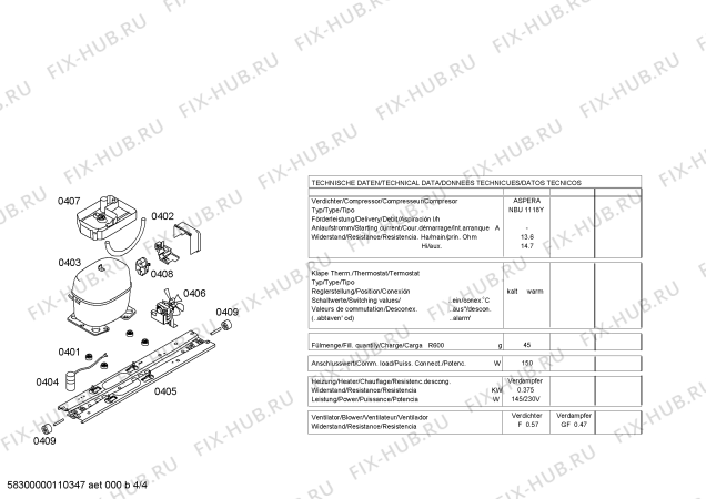 Схема №2 KGU36105EU с изображением Дверь для холодильной камеры Bosch 00240818