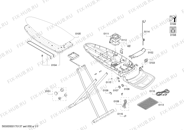 Схема №1 TN20400 с изображением Фронтальная крышка для гладильного катка Siemens 00754854