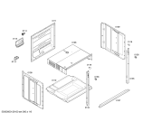 Схема №3 E1544N0 MEGA1544N с изображением Направляющая для духового шкафа Bosch 00642827