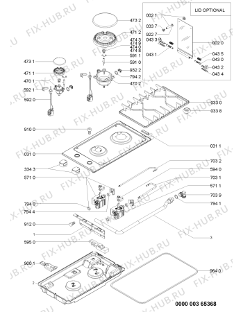 Схема №1 AKT 301 IX с изображением Втулка для духового шкафа Whirlpool 481244039608