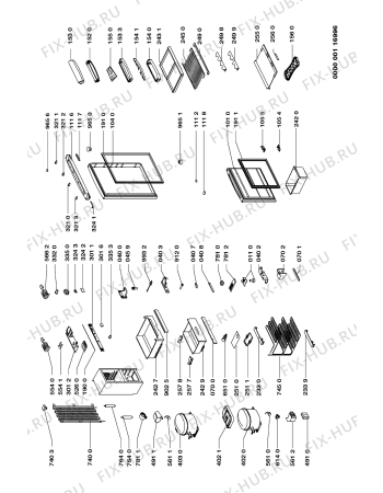 Схема №1 ART 876/G/STARS/1 с изображением Затычка для холодильника Whirlpool 481946288178
