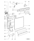 Схема №1 GSFS 1451 WS с изображением Панель для электропосудомоечной машины Whirlpool 481245371384