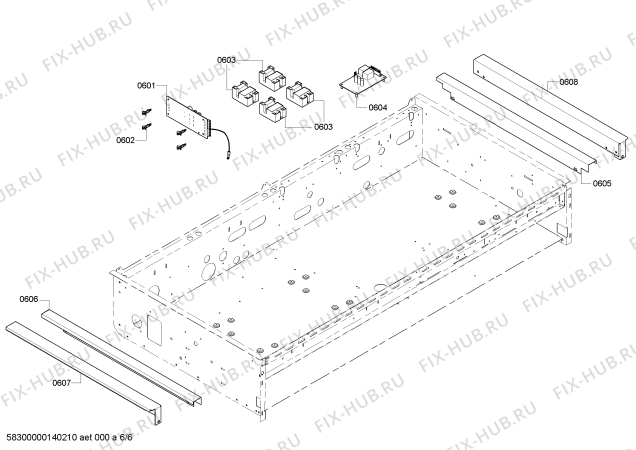 Схема №2 PCG484EC с изображением Рамка для электропечи Bosch 00675077