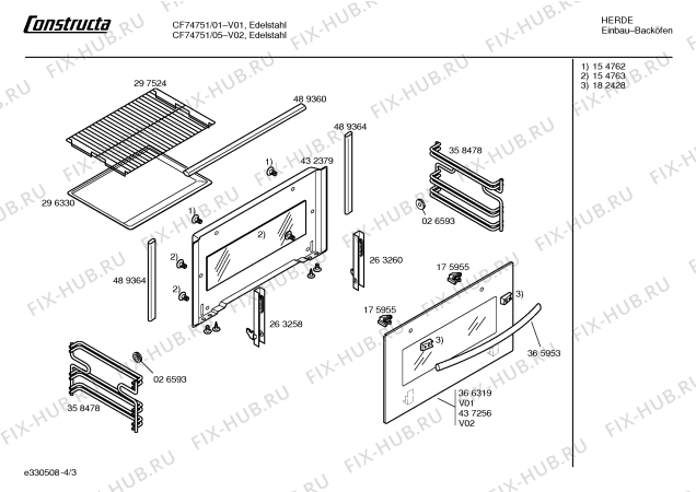 Схема №2 CF74751 с изображением Панель управления для плиты (духовки) Bosch 00432378