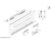Схема №3 S41M50W0GB с изображением Передняя панель для электропосудомоечной машины Bosch 00675380