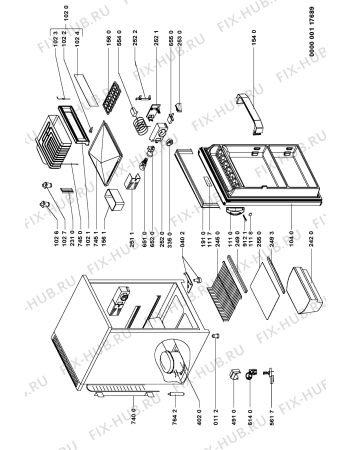 Схема №1 546/G-IT с изображением Эмблема для холодильной камеры Whirlpool 481245918239