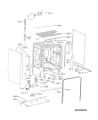Схема №3 GSI 61415 A++ TR с изображением Обшивка для электропосудомоечной машины Whirlpool 481010791039