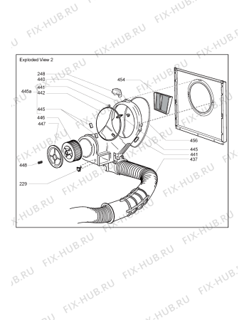 Схема №1 03124321500B-C4317 с изображением Уплотнитель для электросушки Whirlpool 481246668916