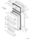 Схема №1 518695_40383 с изображением Дверца для холодильной камеры Aeg 2378818377