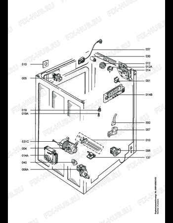 Взрыв-схема стиральной машины Aeg LAV88809 - Схема узла Electrical equipment 268